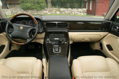 Декоративные накладки салона Jaguar XJ6 1993-1995 полный набор, Автоматическая коробка передач