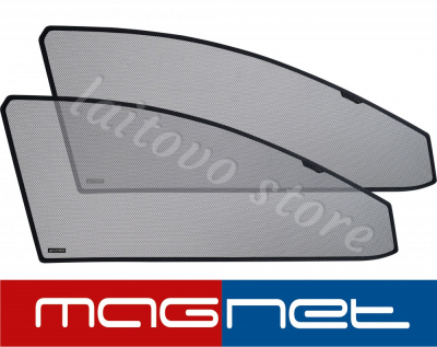 Peugeot 3008 (2009-2016) комплект бескрепёжныx защитных экранов Chiko magnet, передние боковые (Стандарт)